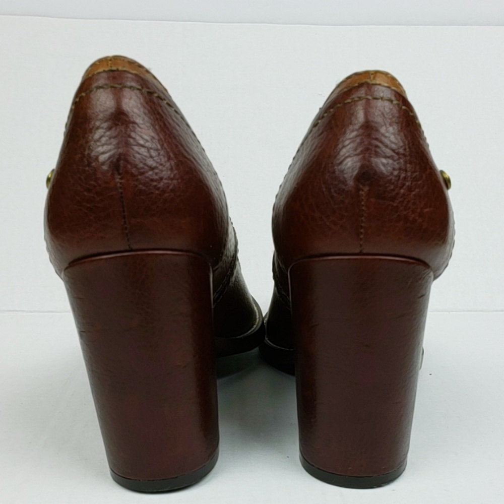 Lucky Brand Keene Boho Patchwork Stack Heels 7m - image 3